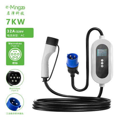 European standard charging gun7KWNew energy vehicle AC chargertype2EVchargerCross-border charging station