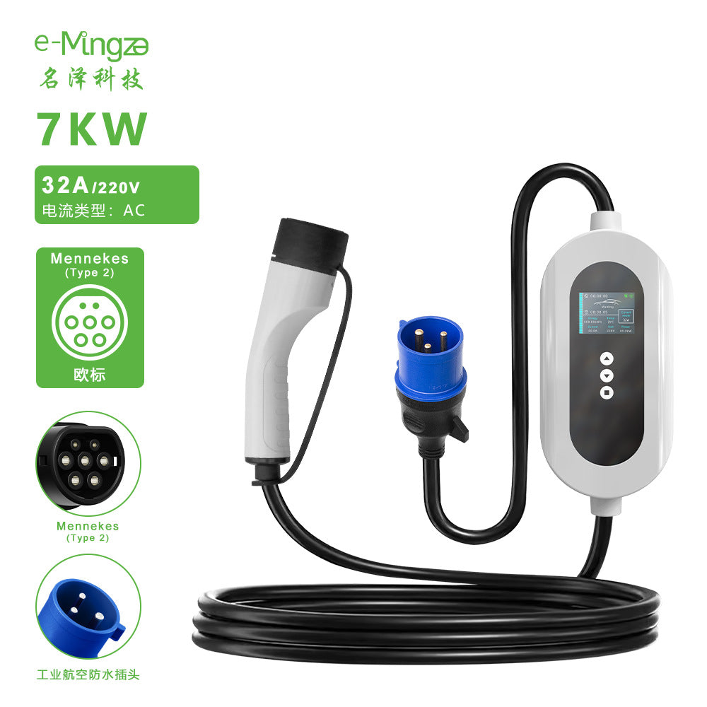European standard charging gun7KWNew energy vehicle AC chargertype2EVchargerCross-border charging station